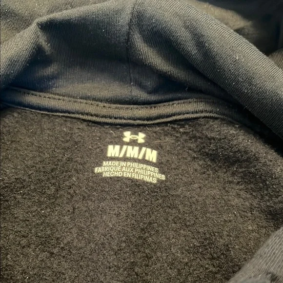 Under Armour Black Hoodie with GREAT DANES UAlbany Dog Logo University at Albany - Picture 6 of 7